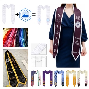 Custom Graduation Stole with Photo Name 72